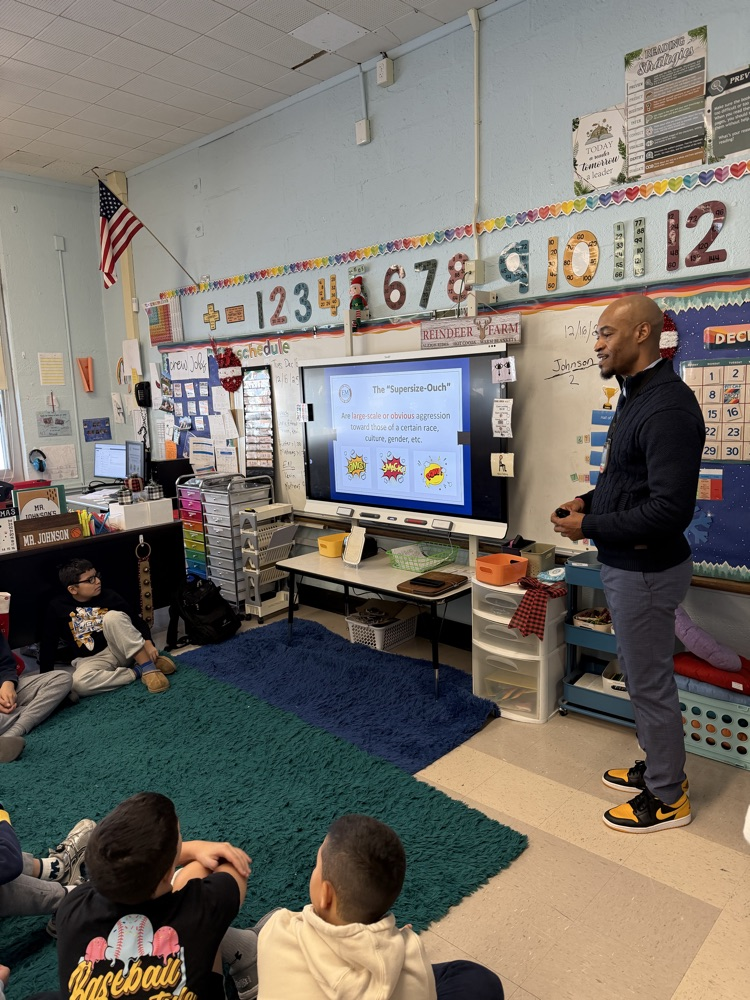 students and presenter