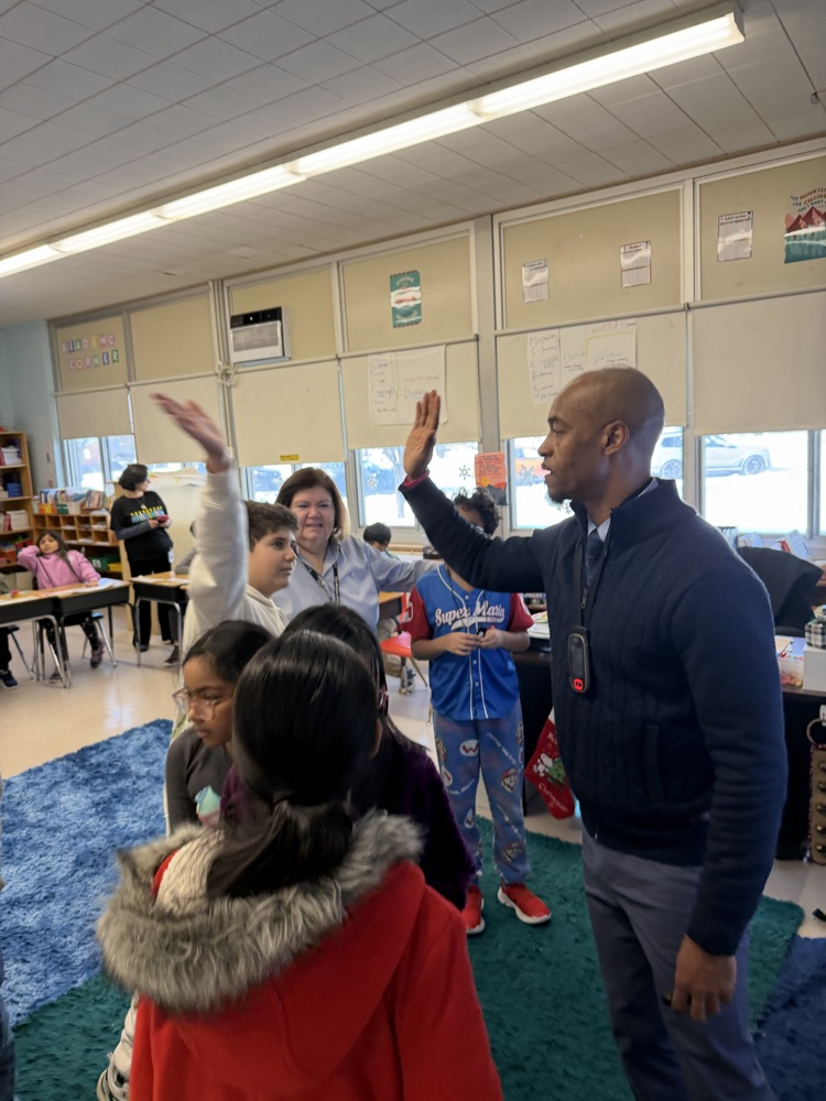 students and presenter