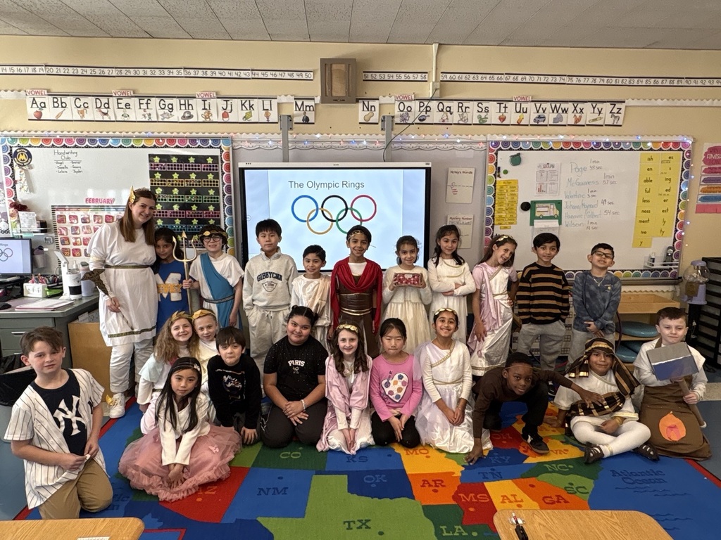 2nd grade teachers and students learning about Greek Mythology