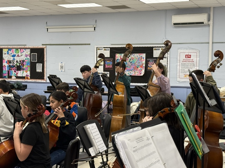 combined orchestra rehearsal