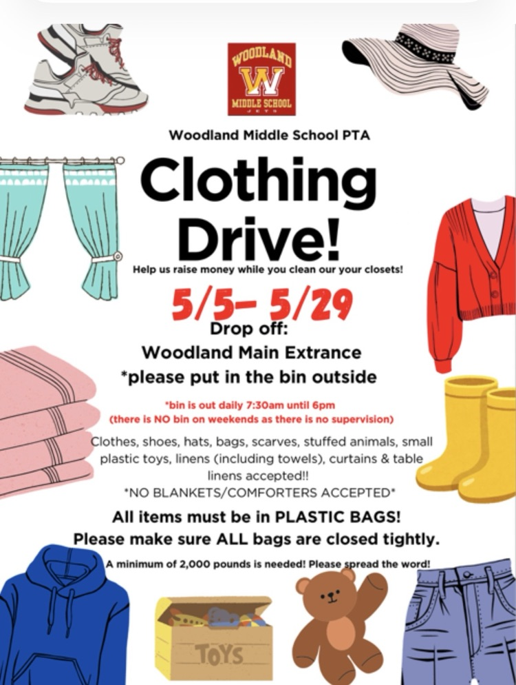 PTA Sponsored Clothing Drive