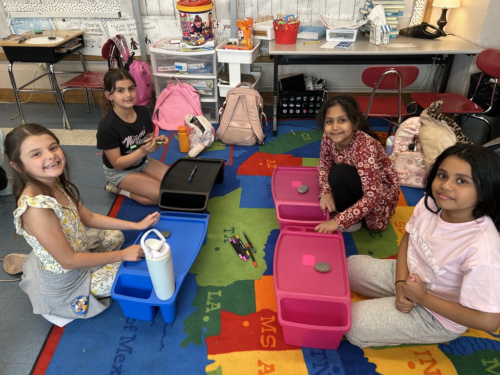 Earth Savers Club painting rocks