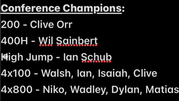 Boys Results
