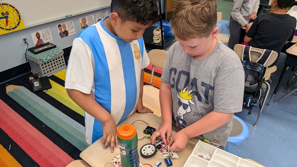 students working in stem