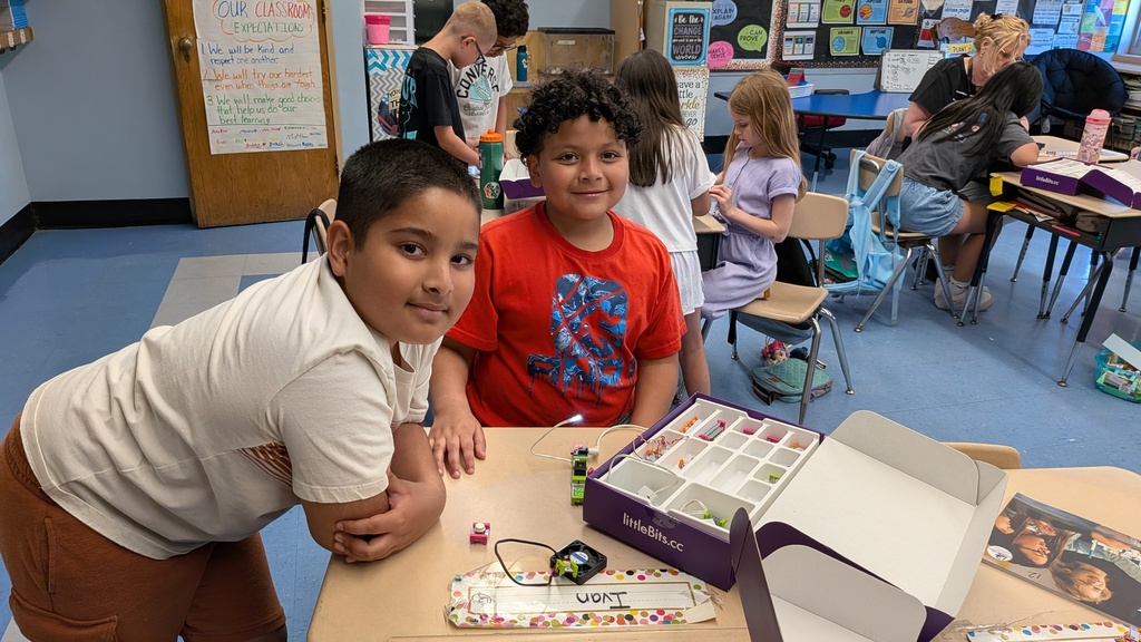 students working in stem
