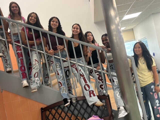 Creative seniors in their custom denim!