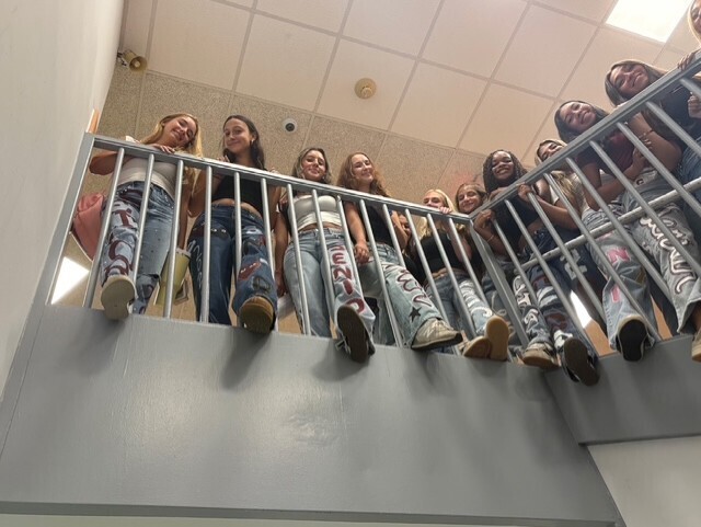 Creative seniors in their custom denim!