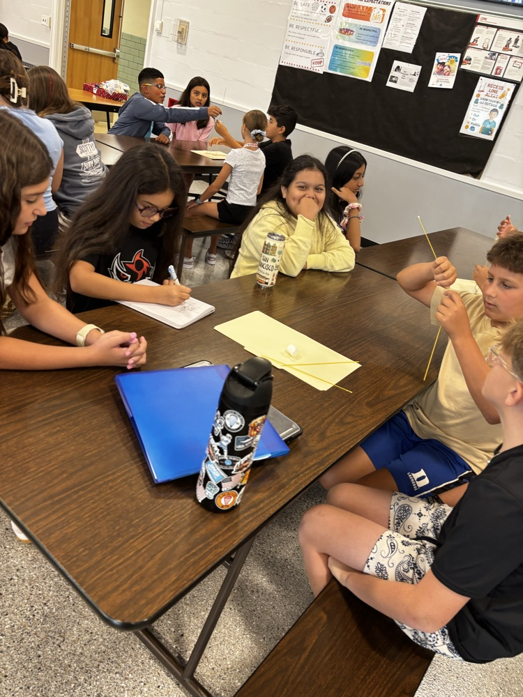 🏗️ Teamwork in Action! 🏗️ Our sixth graders put their communication, creativity, and collaboration skills to the test as they worked together to build towers! What a fun way to kick off the year and strengthen teamwork skills!