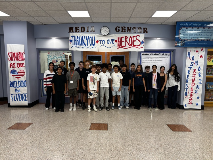 Remembrance. Unity. Hope. Our middle school students participated in meaningful activities to learn about and remember September 11.
