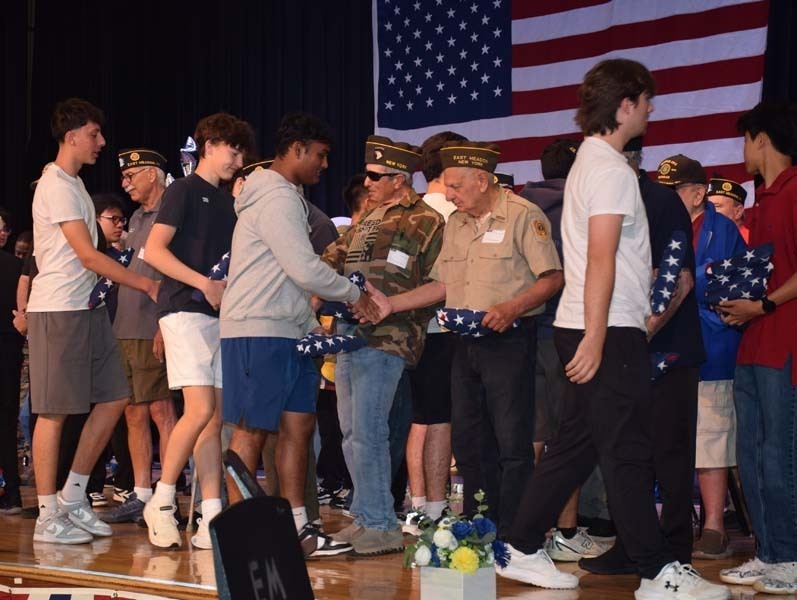 Student musicians at both high schools performed numerous songs to recognize all of the veterans in attendance.