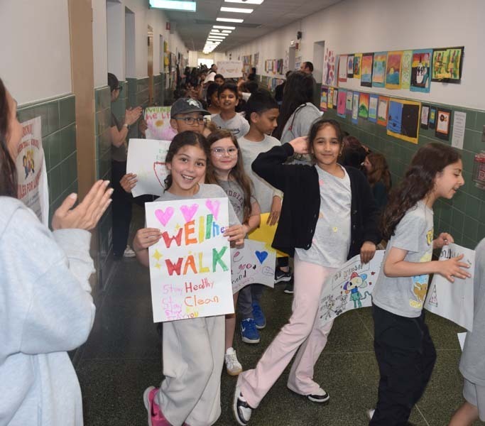 Parkway Elementary School in East Meadow concluded Mental Health Awareness Month with their annual Wellness Walk.