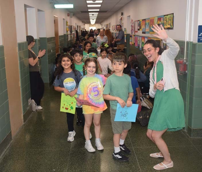 Parkway Elementary School in East Meadow concluded Mental Health Awareness Month with their annual Wellness Walk.