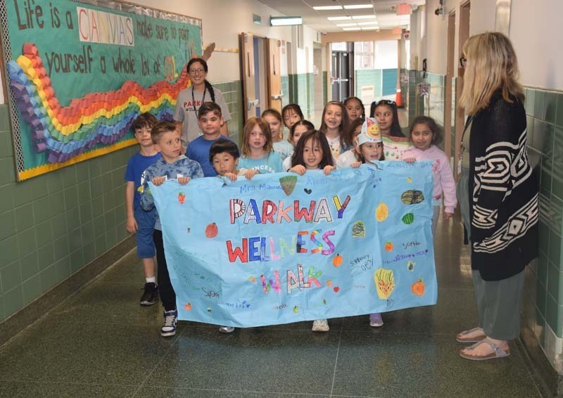 Parkway Elementary School in East Meadow concluded Mental Health Awareness Month with their annual Wellness Walk.