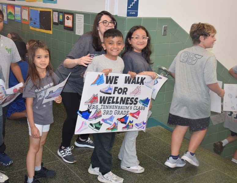 Parkway Elementary School in East Meadow concluded Mental Health Awareness Month with their annual Wellness Walk.