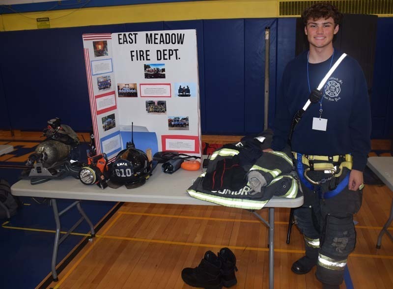 East Meadow High School’s gymnasium was transformed into a showcase of career exploration, community service and student achievement during the school’s annual Senior Project Fair.