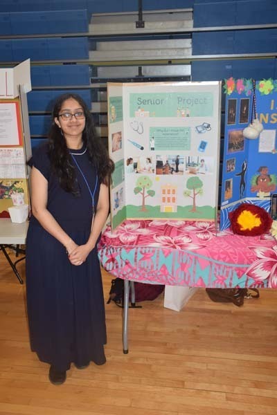 East Meadow High School’s gymnasium was transformed into a showcase of career exploration, community service and student achievement during the school’s annual Senior Project Fair.
