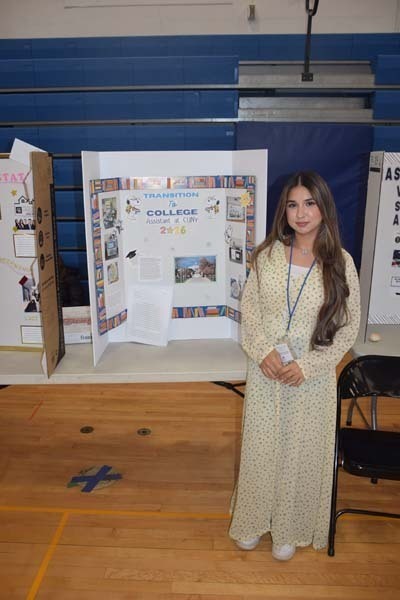 East Meadow High School’s gymnasium was transformed into a showcase of career exploration, community service and student achievement during the school’s annual Senior Project Fair.