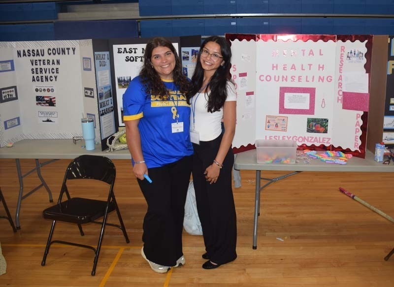 East Meadow High School’s gymnasium was transformed into a showcase of career exploration, community service and student achievement during the school’s annual Senior Project Fair.