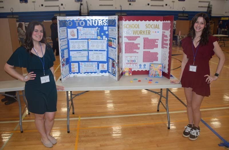 East Meadow High School’s gymnasium was transformed into a showcase of career exploration, community service and student achievement during the school’s annual Senior Project Fair.