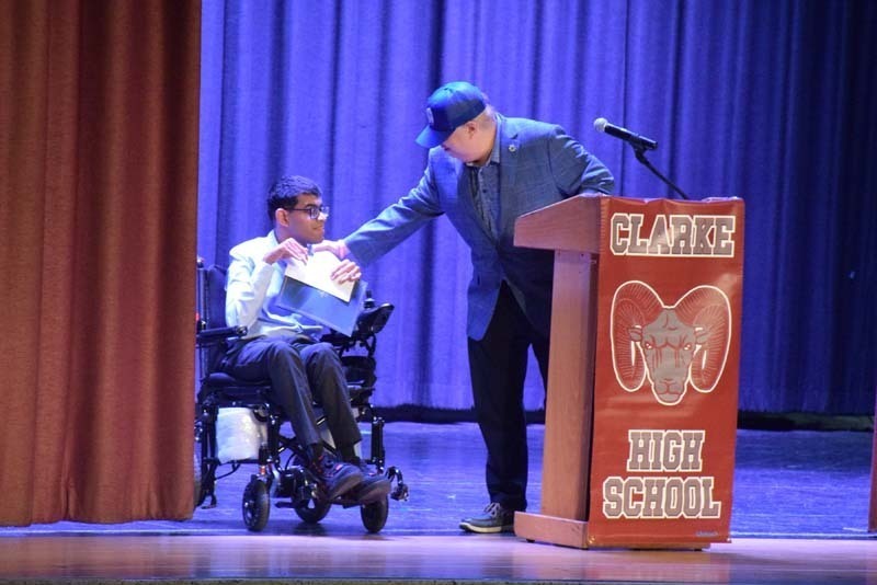 W.T. Clarke High School celebrated its scholars at the school’s annual Senior Scholarship Ceremony in their auditorium on June 8.
