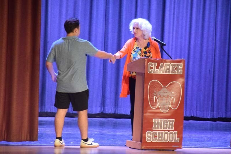 W.T. Clarke High School celebrated its scholars at the school’s annual Senior Scholarship Ceremony in their auditorium on June 8.