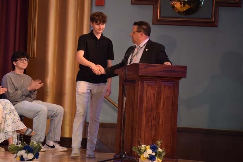 East Meadow High School celebrated its scholars at the school’s annual Senior Scholarship Ceremony in their auditorium. 