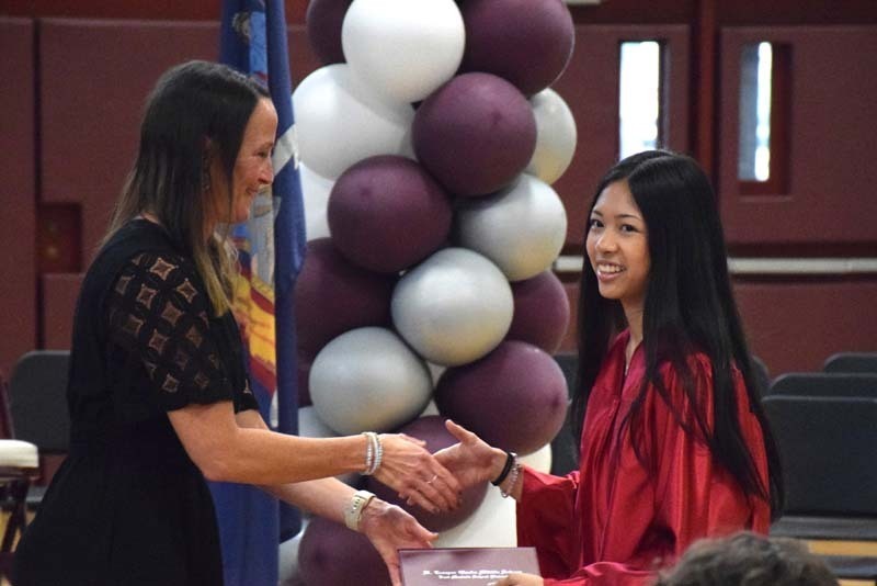 W.T. Clarke Middle School in East Meadow were proud to take the next step towards high school during their moving-up ceremony at the school’s gymnasium. 