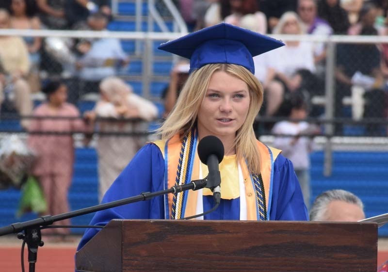 East Meadow High School seniors celebrated their completion of high school at their graduation ceremony on June 26. 