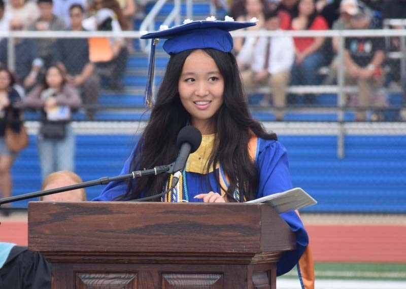 East Meadow High School seniors celebrated their completion of high school at their graduation ceremony on June 26. 