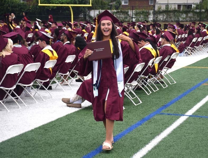  W.T. Clarke High School seniors celebrated their commencement ceremony at the high school’s football field on June 26. 