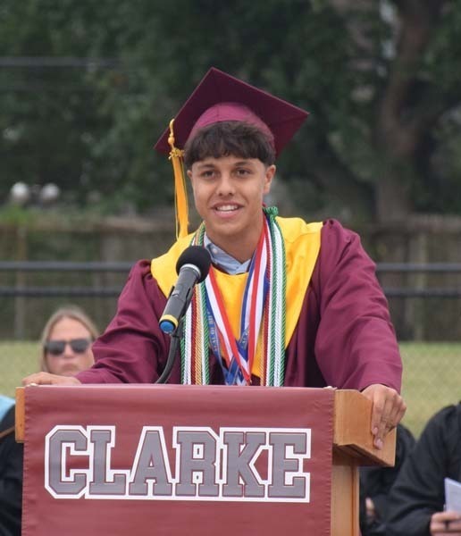 W.T. Clarke High School seniors celebrated their commencement ceremony at the high school’s football field on June 26. 