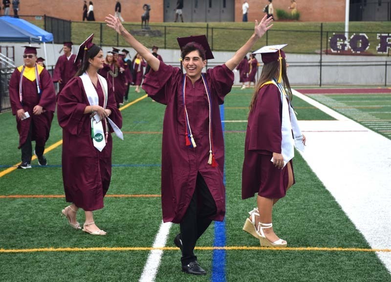  W.T. Clarke High School seniors celebrated their commencement ceremony at the high school’s football field on June 26. 