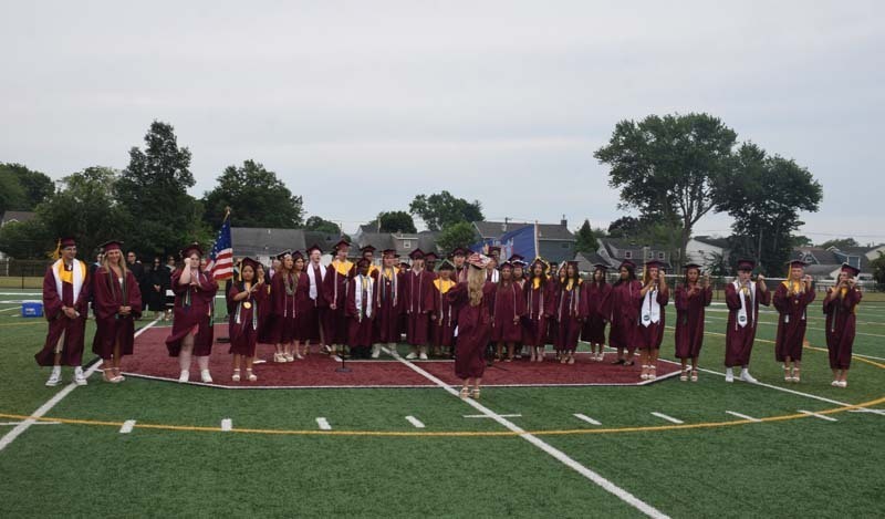  W.T. Clarke High School seniors celebrated their commencement ceremony at the high school’s football field on June 26. 
