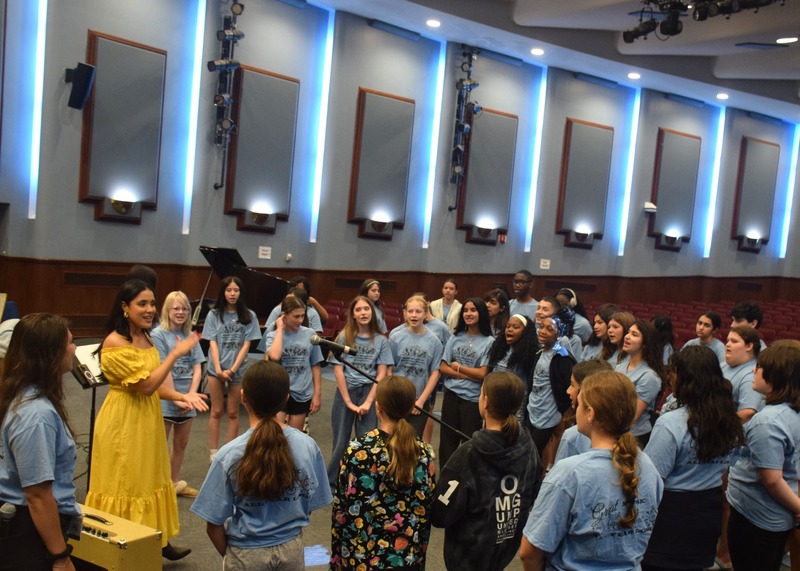 Broadway star visits East Meadow’s Summer Music Program