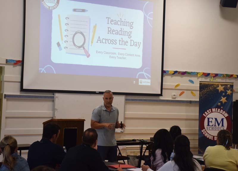 The East Meadow School District was excited to welcome new staff and faculty members at East Meadow High School during their annual new teacher orientation from Aug. 26-27. 
