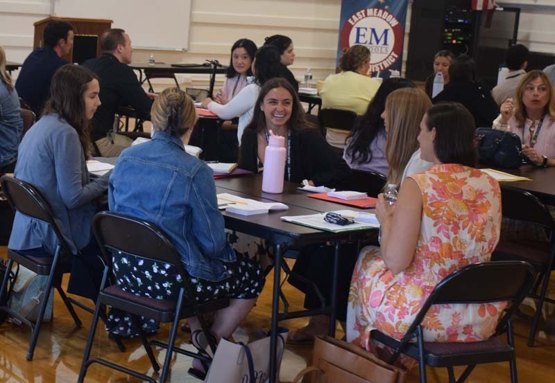 The East Meadow School District was excited to welcome new staff and faculty members at East Meadow High School during their annual new teacher orientation from Aug. 26-27. 