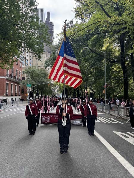 W.T. Clarke High School Marching Band proudly represented the East Meadow School District at the Deer Park Columbus Day Parade and the New York City Columbus Day Parade.