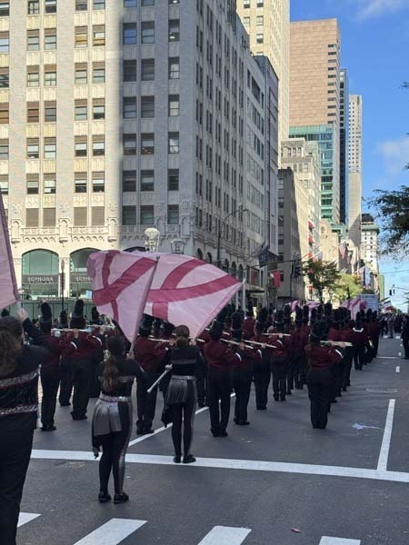 High School Marching Band proudly represented the East Meadow School District at the Deer Park Columbus Day Parade and the New York City Columbus Day Parade.