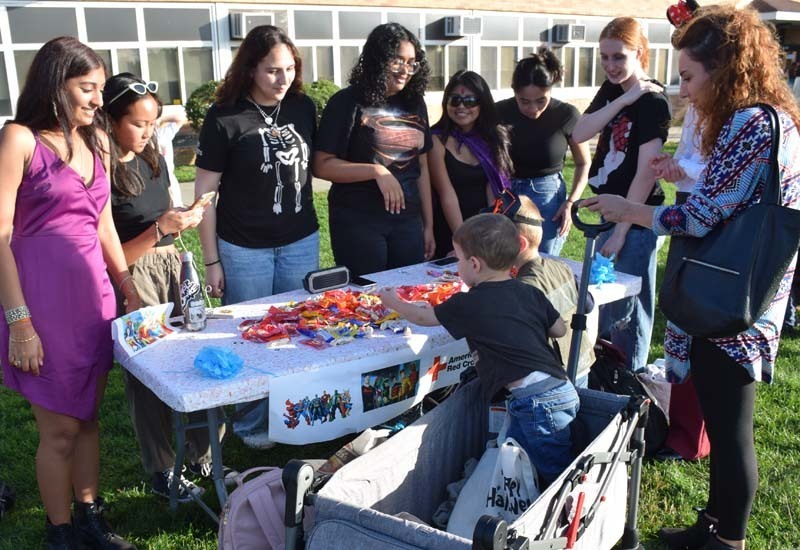 Trick-or-treaters enjoy a Safe Halloween at East Meadow High School 