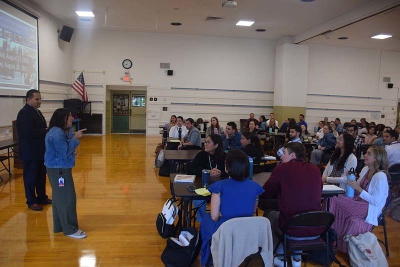 East Meadow’s newest staff members continued their new teacher orientation at the Salisbury School on Aug. 28.    