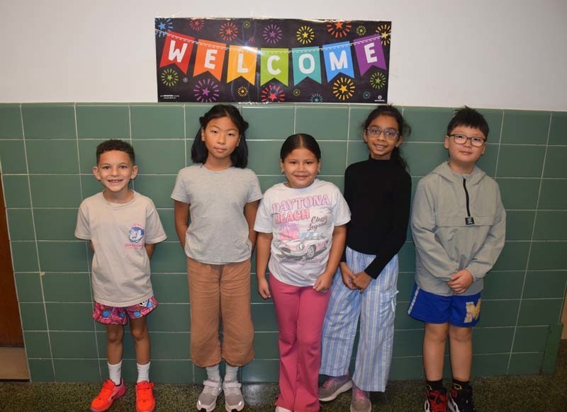 Meadowbrook Elementary School students were excited to return to school. 