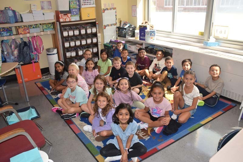 Students at Barnum Woods Elementary School enjoyed stories during the opening week of school.    