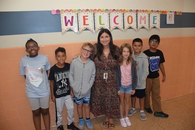 Students and teachers at Barnum Woods Elementary School were all smiles during the first week of school. 