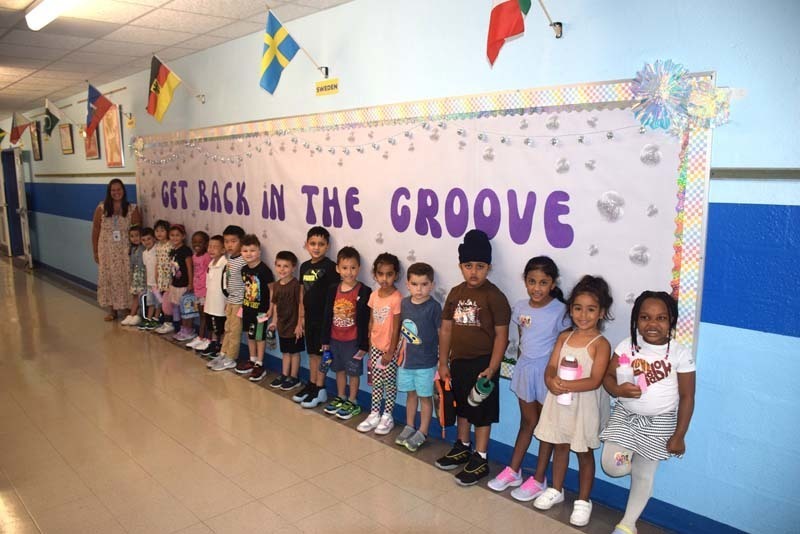  Kindergartners got back into the groove at George McVey Elementary School. 