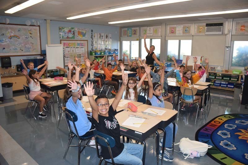 Students and teachers at Parkway Elementary School also celebrated the start of the new school year.