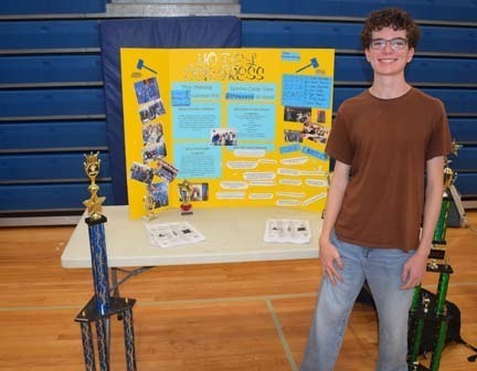 Students presenting their clubs at Clubs and Activities Fair.
