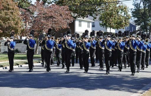 The award-winning East Meadow High School Jets marching band paraded through East Meadow during the school’s homecoming celebration on Oct. 4. 
