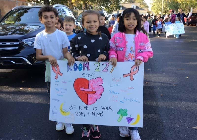 On Oct. 22, students, staff members and parents at George McVey Elementary School in East Meadow enjoyed some healthy exercise during the school's annual Wellness Walk.