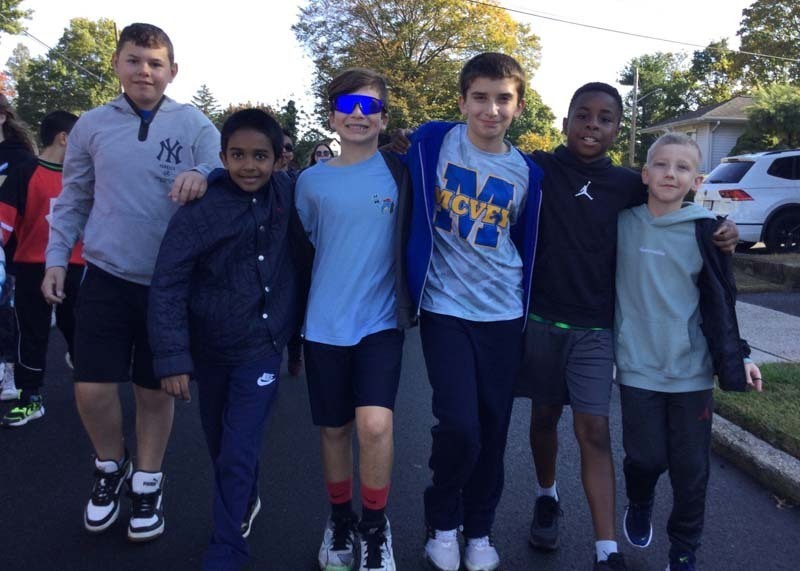 On Oct. 22, students, staff members and parents at George McVey Elementary School in East Meadow enjoyed some healthy exercise during the school's annual Wellness Walk.