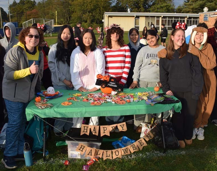 Hundreds of parents, children and club members at East Meadow High School dressed up for Halloween as they took part in the district’s annual Safe Halloween on Oct. 28. 